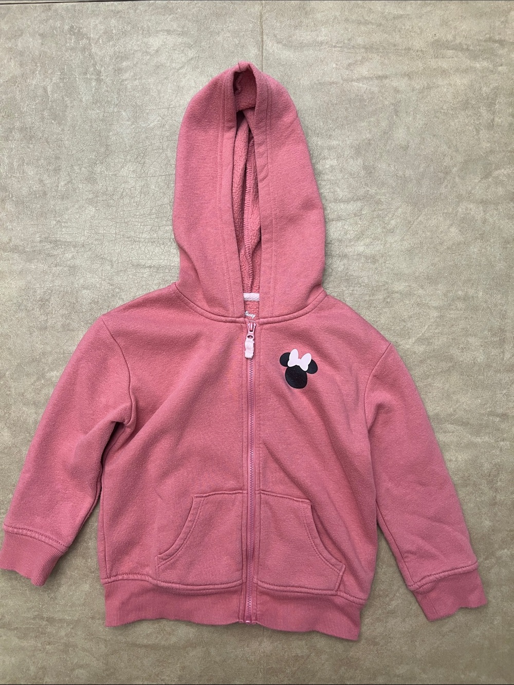 Girls Disney Minnie Mouse Pink Zip-Up Hoodie - Size 4T 🎀🐭